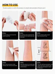 4 piezas Set de tatuajes de libélula - Tatuajes temporales para muñecas, brazos y Body - Semipermanentes y de larga duración (Aproximadamente 7-15 días) - Negro - Ver 4
