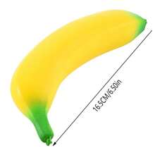 柔软仿真香蕉玩具，缓慢上升的抗压力水果形挤压玩具，可用于有趣的游戏和缓解压力，柔软，香蕉，Taba 柔软 - 多色 - 查看 2