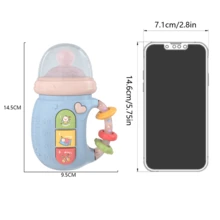 1pc Electric Pacifier Bottle Teething Toy With Lights, Sounds & Bilingual Pronunciation For Early Learning & Baby Development, Birthday Gift - Multicolor - View 5