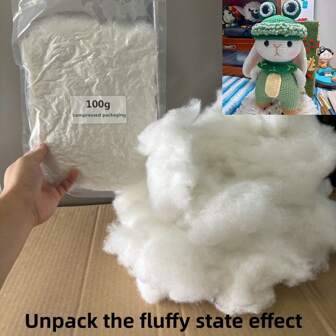 High-Elastic Filling Material In Multiple Weights (Compressed Shipping) For DIY Throw Pillow, Cushion, Plush Doll Stuffing, Quilting