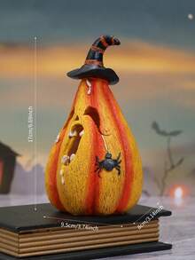 1pc Halloween Resin Pumpkin Hat Shaped Decoration For Party Scene Birthday