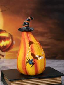 1pc Halloween Resin Pumpkin Hat Shaped Decoration For Party Scene Birthday