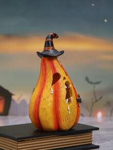 1pc Halloween Resin Pumpkin Hat Shaped Decoration For Party Scene Birthday