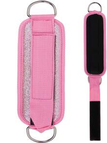 1 pieza Correas de tobillo de patada de máquina de cable para accesorio de puño de entrenamiento de glúteo de gimnasio en casa con correas de pierna ajustables y acolchado de neopreno - Rosa - Ver 9