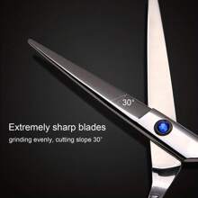 KIM JONG YI Hair Cutting Scissors Shears Professional Barber  6.5 Inch Hairdressing Regular Scissor Salon Razor Edge Hair Cutting Shear Japanese Stainless Steel With Detachable Finger Inserts, Hair Tools, Hair Products And Accessories For Barber Salon Beauty Travel Essentials