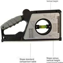 Portable Mechanical Inclinometer, Digital Angle Finder Magnetic Slope Meter Shingle Gauge, Multifunction Angle Meter Gauge Measuring, Universal Slope Measuring Ruler(Color:Black) - Black - View 4