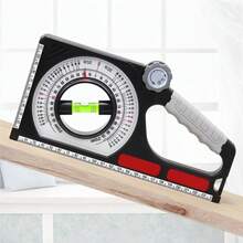 Portable Mechanical Inclinometer, Digital Angle Finder Magnetic Slope Meter Shingle Gauge, Multifunction Angle Meter Gauge Measuring, Universal Slope Measuring Ruler(Color:Black) - Black - View 5