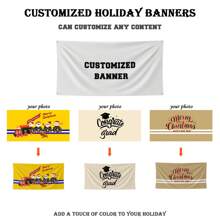 可定制多種尺寸背景布，個性化照片背景布適用於節日派對，生日派對，體育活動，卡通角色，電影圖案，攝影背景，印刷您的照片 - 彩色 - 查看 3