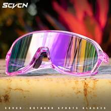 SCVCN Bike Cycling Glasses MTB Mountain Road Racing Equipment Men Women Outdoor Sport Glasses Bicycle Hiking Driving Fishing Golf Accessories Travel Camping Glasses - 彩色 - 查看 3