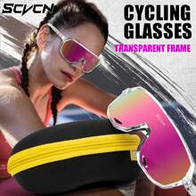 SCVCN Bike Cycling Glasses MTB Mountain Road Racing Equipment Men Women Outdoor Sport Glasses Bicycle Hiking Driving Fishing Golf Accessories Travel Camping Glasses - 彩色 - 查看 5