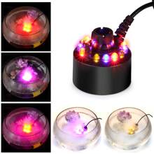 12 LED Mist Maker Fogger Water Fountain Pond Fog Machine Atomizer Air Humidifier