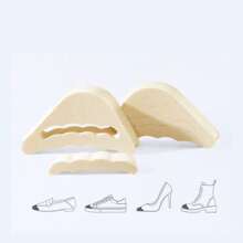 1對帶有可調節半尺碼鞋墊的足趾盒墊，防滑和舒適減少腳趾疼痛 - 米色 - 查看 5