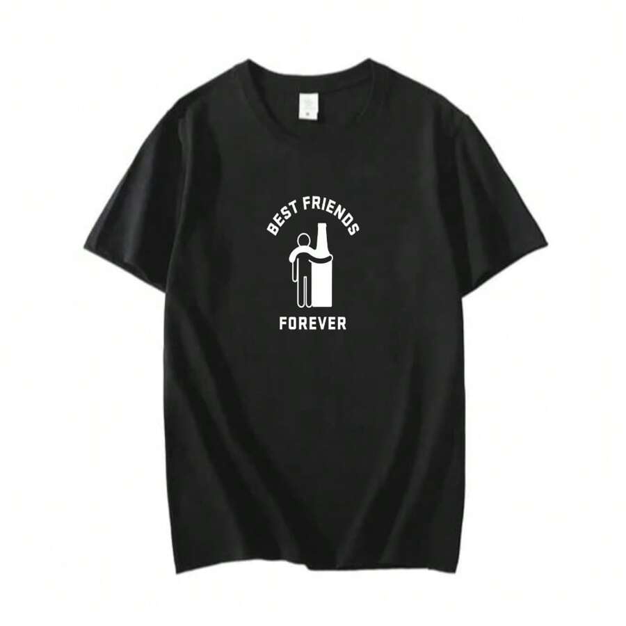 Men T-Shirts - 黑色 - 查看 1