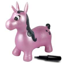 Inflatable Jumping Unicorn - Multicolor - View 1