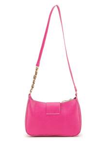 Gaby Show Women's Crescent Half Moon Shoulder Bag - 玫紅色 - 查看 3