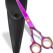 KIM JONG YI 5.5 Inch Hair Cutting Scissors Set , Leather Scissors Case, Barber Hair Cutting Shears Hair Thinning/Texturizing Shears For Professional Hairdresser Or Home Use - Multicolor - View 13