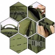 Wojskowy plecak taktyczny Molle Assault Pack Outdoor plecaki turystyczne 45L plecak kempingowy o dużej pojemności do wspinaczki wędkarskiej - Wojskowa Zieleń - Zobacz 9