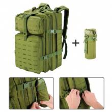 Wojskowy plecak taktyczny Molle Assault Pack Outdoor plecaki turystyczne 45L plecak kempingowy o dużej pojemności do wspinaczki wędkarskiej - Wojskowa Zieleń - Zobacz 8