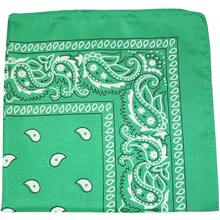 Unibasic Paisley Polyester Bandana 26 Pack Multi-Color Head Wrap Handkerchief - 綠色 - 查看 2