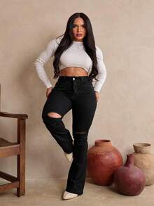 Women Jeans - màu đen - Xem 3