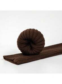 女士腿暖器，可愛針織腿暖襪，適用於舞蹈 - 棕色 - 查看 5