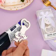12 pezzi Regali per il 25° anniversario di matrimonio, apribottiglie commemorativo in argento per il 25° anniversario di matrimonio, decorazione, regalo per matrimonio o sposa, regalo per feste, regalo per raduni famigliari, souvenir, regalo per sorella, regalo per migliore amica, regalo per amici, regalo divertente, regalo di Natale - Argento - Visualizzare 5