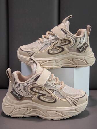 儿童运动鞋，皮革鞋面，儿童跑鞋，2025 年春秋季新款