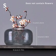 1 pezzo Vaso in vetro colorato stile INS, bottiglia per aromaterapia decorazione da tavolo, decorazione per la casa, contenitore idroponico per fiori personalizzato, decorazione per la casa, vaso per fiori, centrotavola, decorazione tavolo