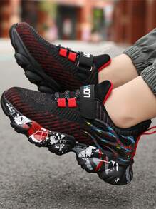 1pair Kids' Breathable Mesh Sports Shoes, All Seasons, Casual Boys' Shoes