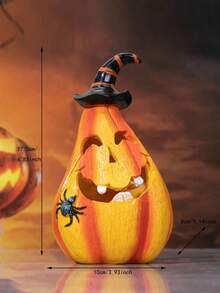 1pc Halloween Resin Pumpkin Hat Shaped Decoration For Party Scene Birthday