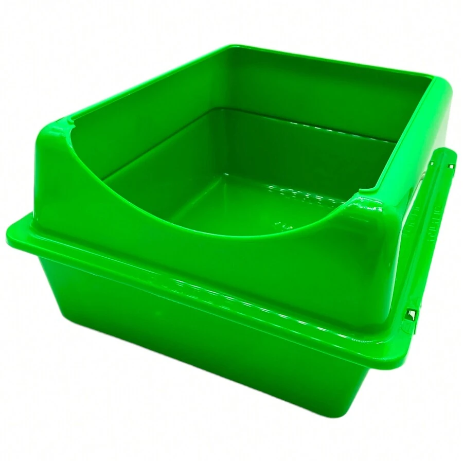 Arenero Grande Para Gato Con Extensión - Verde - Ver 1