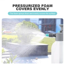 2L Handheld Pump Sprayer Hand Pneumatic Foam Cannon Snow Foam Car Wash Spray UK,Garden Tools, Gardening Tools For Garden - Beige - View 5