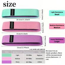 1pc Thick Elastic Resistance Loop Band, Booty Workout Stretch Band, Yoga Pilates Fitness Equipment For Gym, Fitness, Pre-Workout, Yoga, Pilates, Hip Activation, Glute Trainer - Multicolor - View 7