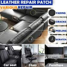 2pcs 20*30cm Car Seat Self-Adhesive Leather Repair Patches, Self-Adhesive Leather Renovation Patches For Sofas, Benches, Furniture, Car Seats