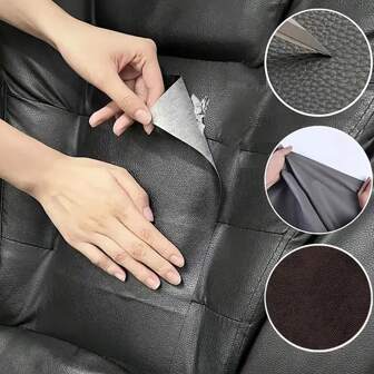 2 pièces 20*30cm Patchs autocollants de réparation de siège de voiture , patchs de rénovation auto-adhésifs pour canapés, bancs, meubles, sièges de voiture