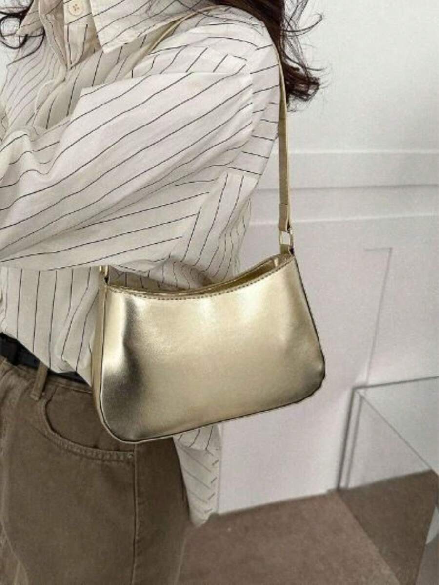 Women Shoulder Bags - 金色 - 查看 1