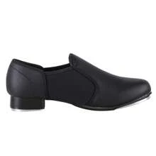 Unisex PU Leather Slip On Tap Shoe Dance Shoes For Women And Men's Dance Shoes - 黑色 - 查看 4