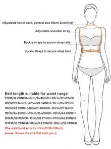 1pc Ladies' Sexy PVC Punk Style Iridescent Strapless Bralette With Shoulder Straps, Perfect For Daily Wear, Parties And Nights Out Harness - Purple - View 6