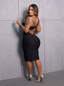 Women Short Dresses - 黑色 - 查看 2