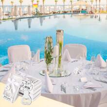 12 pezzi Regali per il 25° anniversario di matrimonio, apribottiglie commemorativo in argento per il 25° anniversario di matrimonio, decorazione, regalo per matrimonio o sposa, regalo per feste, regalo per raduni famigliari, souvenir, regalo per sorella, regalo per migliore amica, regalo per amici, regalo divertente, regalo di Natale - Argento - Visualizzare 8