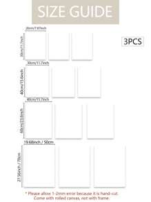 3 piezas de pintura de lienzo de arte moderno con escena de playa en azul, gaviotas y nubes blancas, decoración de pared de dormitorio, sala de estar o pasillo, sin marco - Multicolor - Ver 2