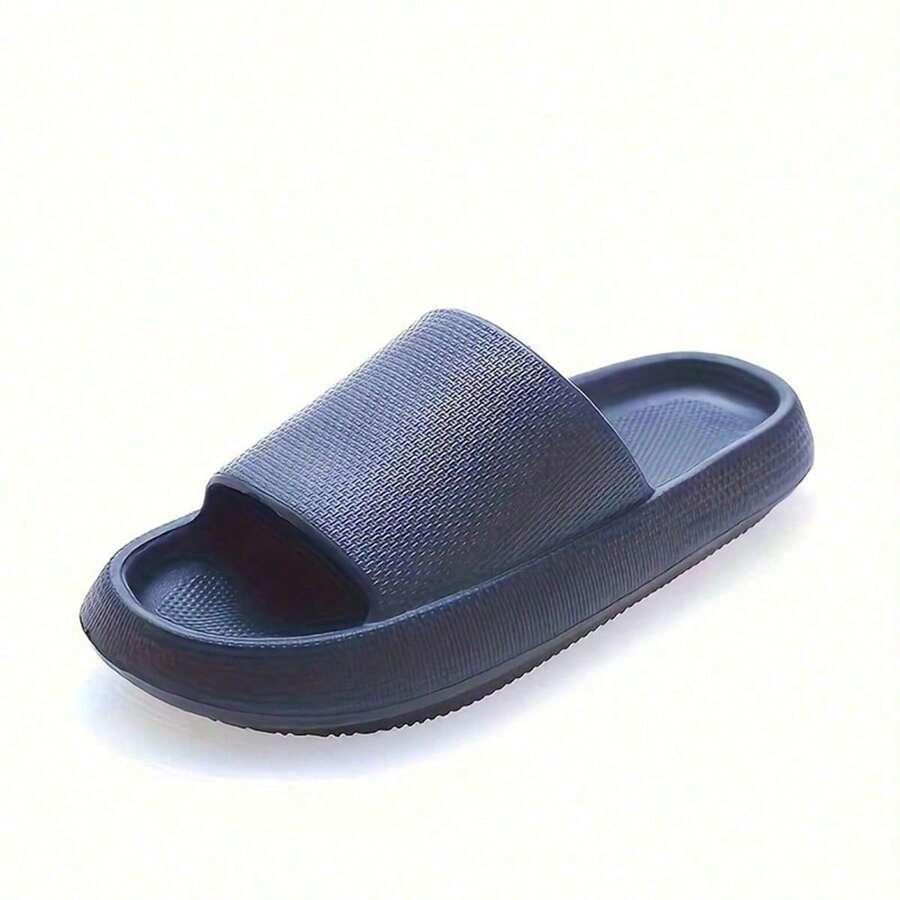 Thick-Soled Slippers Men's Summer Indoor Sandals - 藏蓝色 - 查看 1