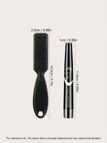 طقم قلم حواف اللحية الأسود، 1 قلم حواف اللحية و 1/3 فرشاة حواف اللحية، قلم حواف اللحية للرجال 4 رؤوس مع فرشاة، مقاوم للماء وطويل الأمد مقاوم للعرق مكياج طبيعي قلم حواف اللحية مع فرشاة حواف اللحية، امأل وشكل وحدد لحيتك، تعزيز فعال للشعر الوجه مقاوم للماء قلم حواف اللحية وقلم حواف اللحية وفرشاة تعزيز اللحية أدوات تلوين وتشكيل الشارب طويلة الأمد أدوات تصفيف اللحية للرجال