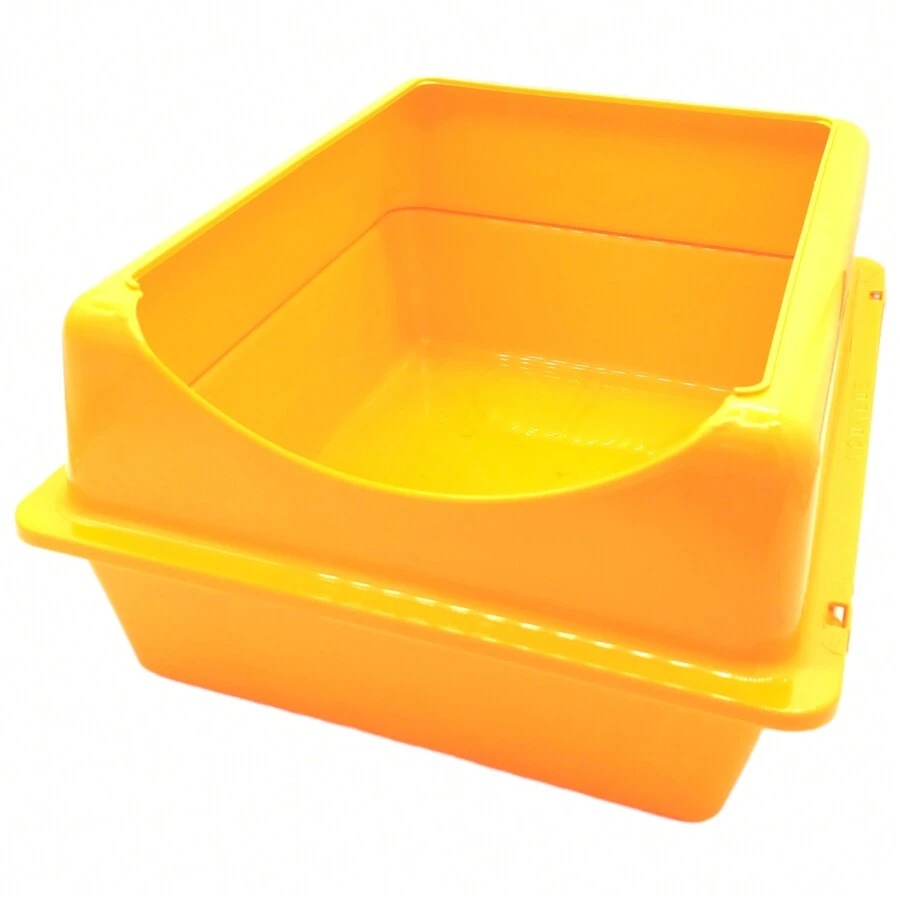 Arenero Grande Para Gato Con Extensión - Amarillo - Ver 1