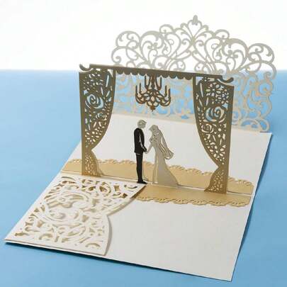 5/10 pezzi Inviti traforati, inviti di matrimonio, stile europeo per feste, compleanni, riunioni