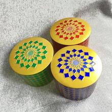 1入不銹鋼糖果儲存盒，餅干容器，零食罐，餅乾和雪花形糕點包裝，非常適合存放糖，茶，香料和零食，適合家居和辦公室裝飾