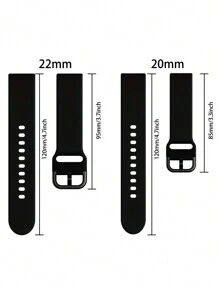 1 pezzo Cinturino per orologio sportivo in silicone compatibile con Samsung Galaxy Watch Active/Active 2 Watch4/5/6 per uomini e donne - 20/22mm come regalo per gli studenti che ritornano a scuola