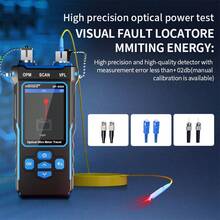 NOYAFA NF-8508 Network Cable Tester With Optical Power Meter VFL,CAT5 CAT6 Cable Toner Ethernet Cable Tester,RJ11 RJ45 Network Tester For Phone,Ethernet,Video,PoE Tester Line Tracer Fiber Tester - Teal Blue - View 4