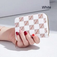 Portatarjetas de crédito, cartera pequeña para tarjetas, caja de almacenamiento para tarjetas, cartera con cremallera tipo acordeón