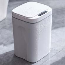 4.22 Gallon Trash Can Touchless Automatic Motion Sensor Smart Trash Can Bathroom - White(白色) - 查看 4